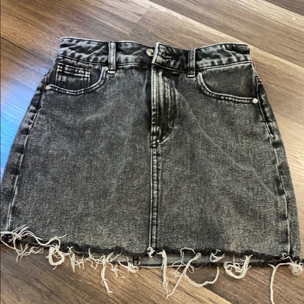 Pacsun Black Distressed Skirt
